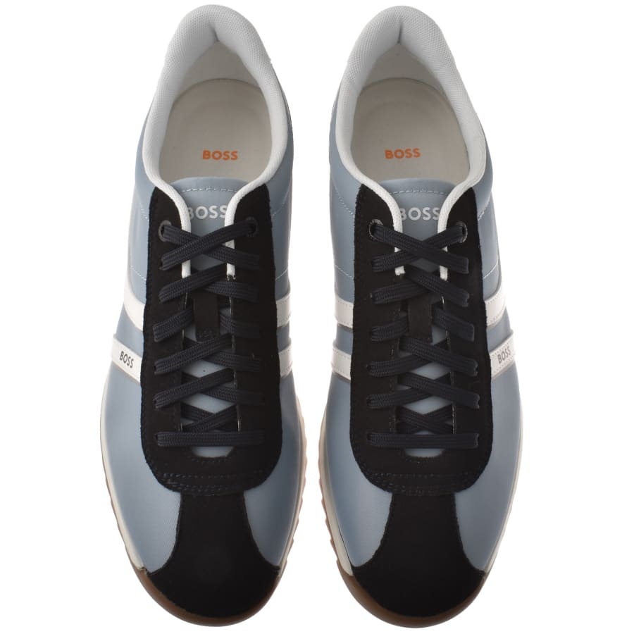 Image number 3 for BOSS Zayn Trainers Open Blue
