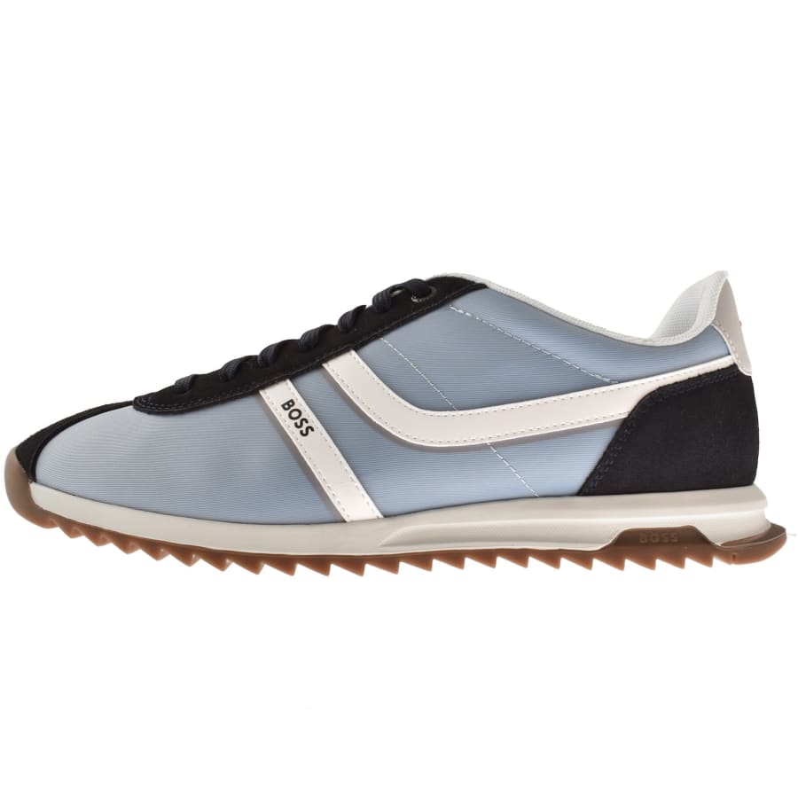 Image number 1 for BOSS Zayn Trainers Open Blue