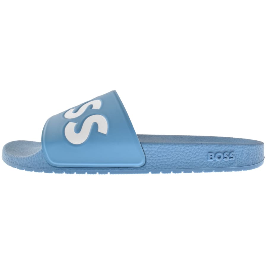 Image number 2 for BOSS Aryeh Sliders Turquoise Blue