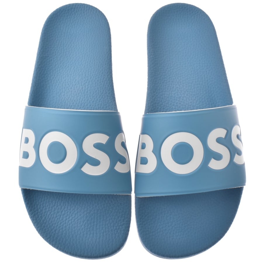Image number 1 for BOSS Aryeh Sliders Turquoise Blue