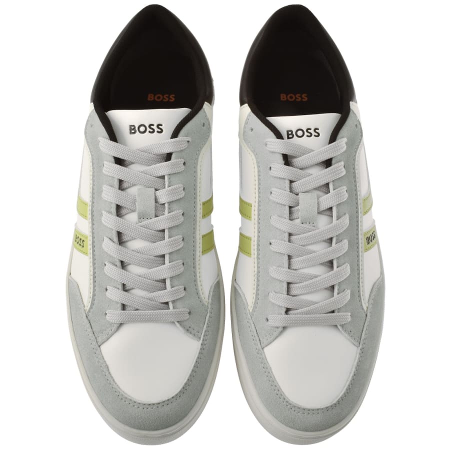 Image number 3 for BOSS Rhys Tennis Trainers Grey