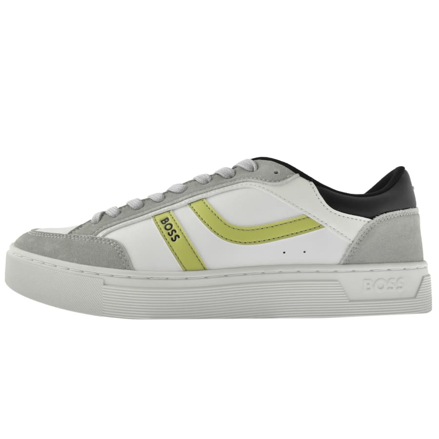 Image number 1 for BOSS Rhys Tennis Trainers Grey