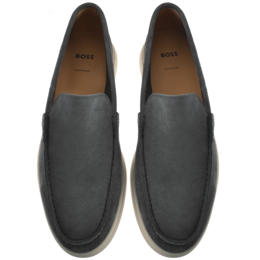 Image number 3 for BOSS Sienne Loafers Dark Grey