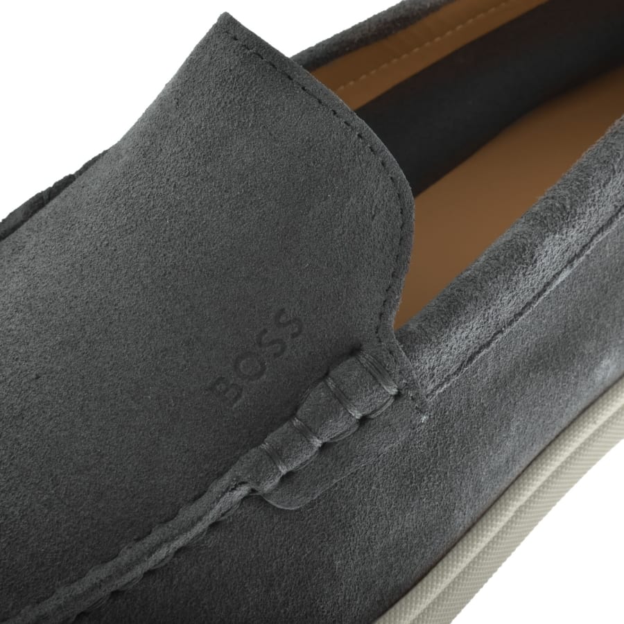 Image number 4 for BOSS Sienne Loafers Dark Grey