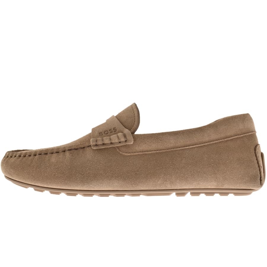 Image number 1 for BOSS Noel Moccasin Shoes Medium Beige
