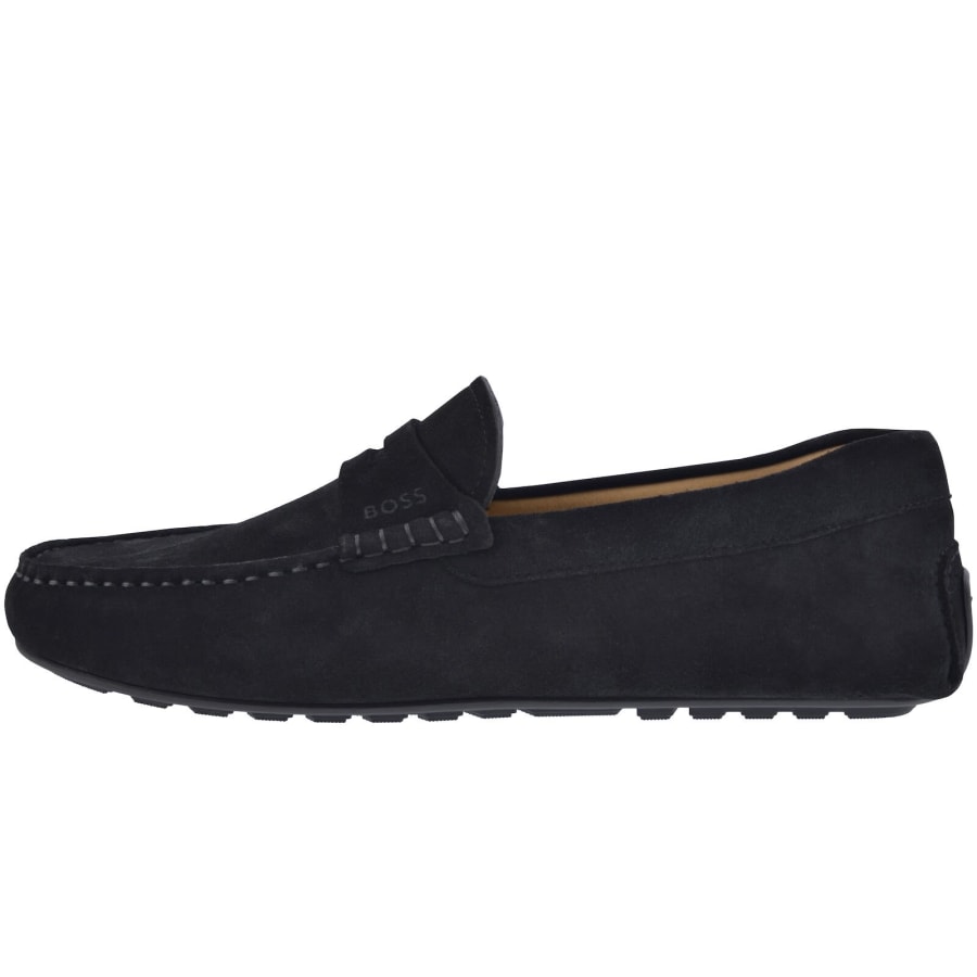 Image number 1 for BOSS Noel Moccasin Shoes Dark Blue