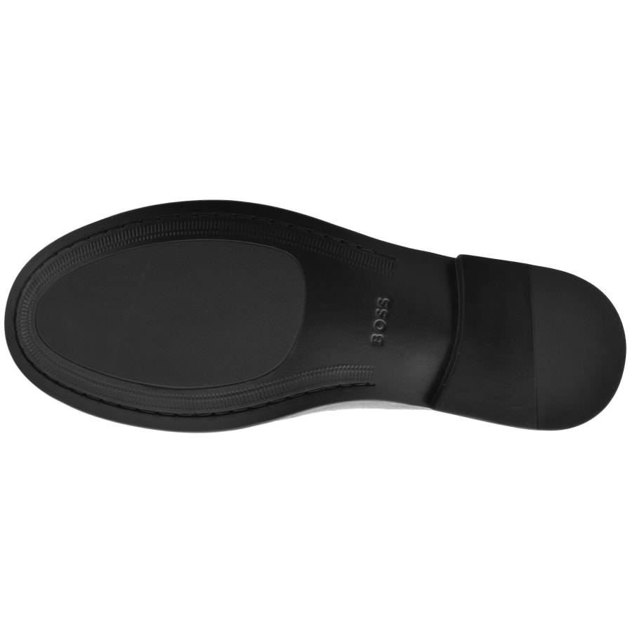 Image number 5 for BOSS Tevan Leather Moccasins Black