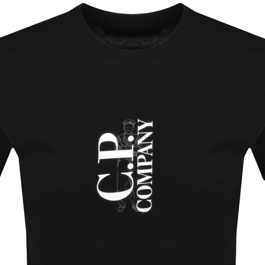 Image number 2 for CP Company Logo T Shirt Black