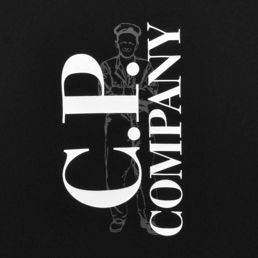 Image number 3 for CP Company Logo T Shirt Black