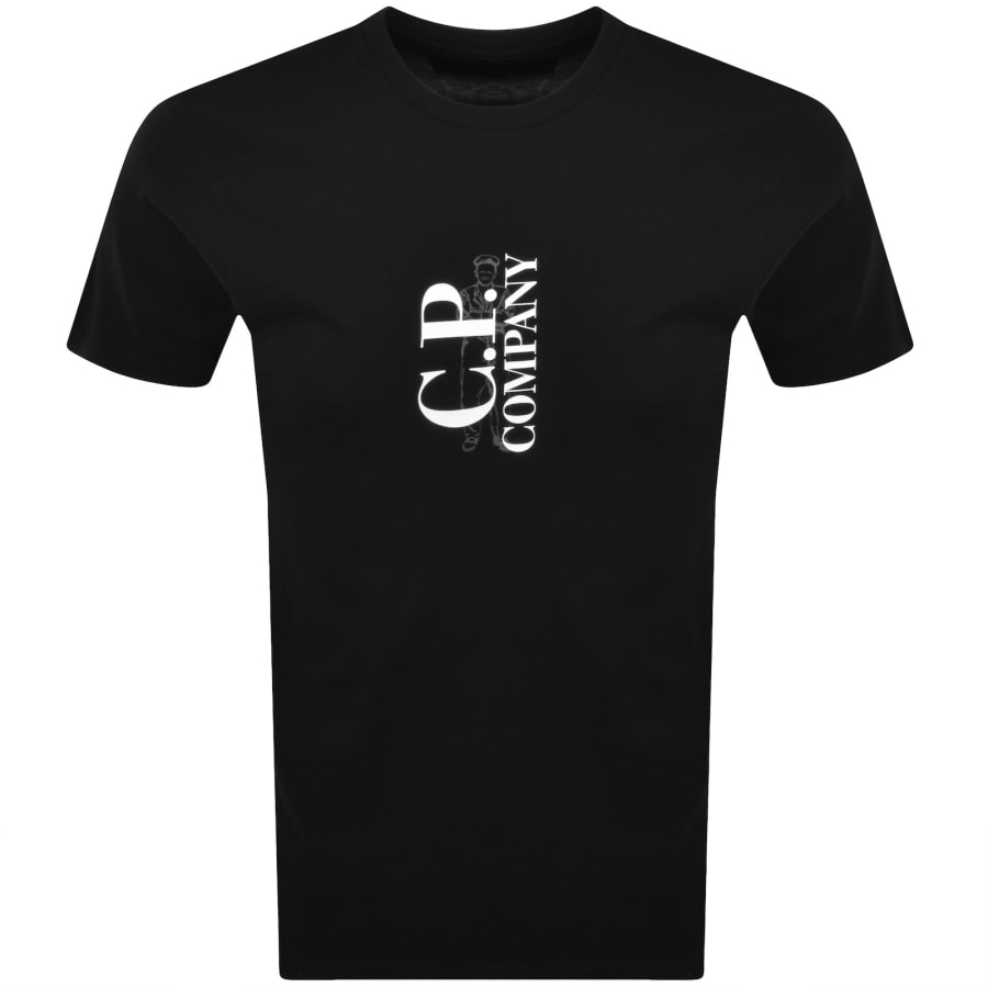 Image number 1 for CP Company Logo T Shirt Black