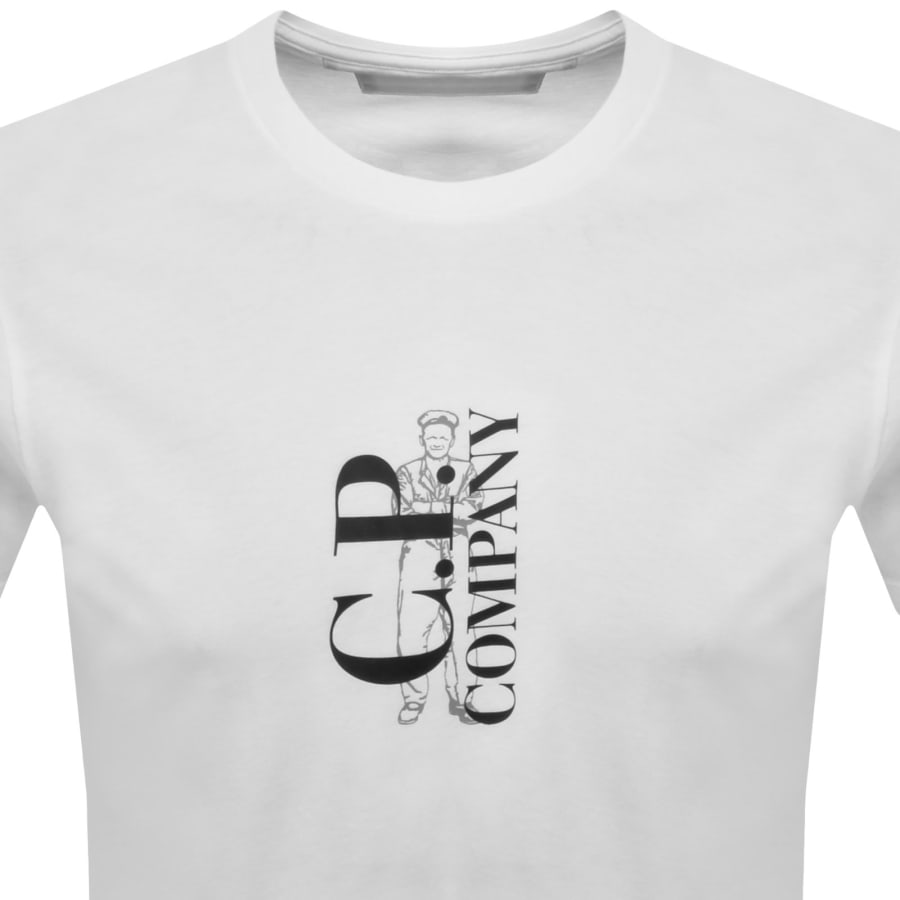 Image number 2 for CP Company Logo T Shirt White