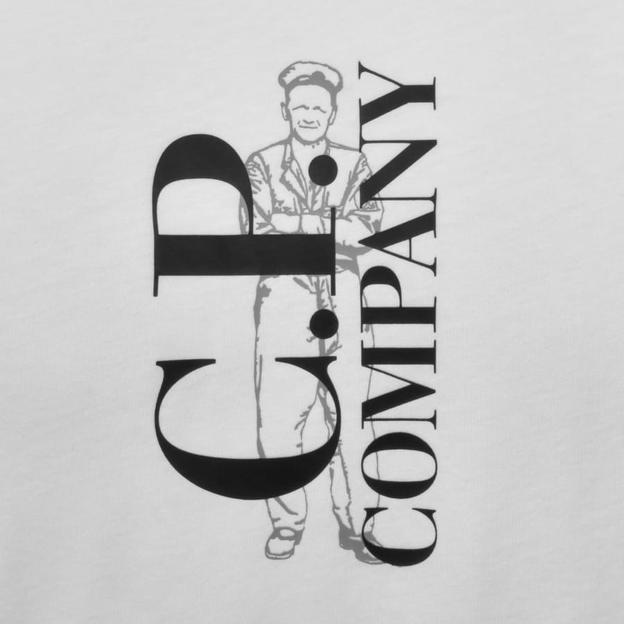 Image number 3 for CP Company Logo T Shirt White