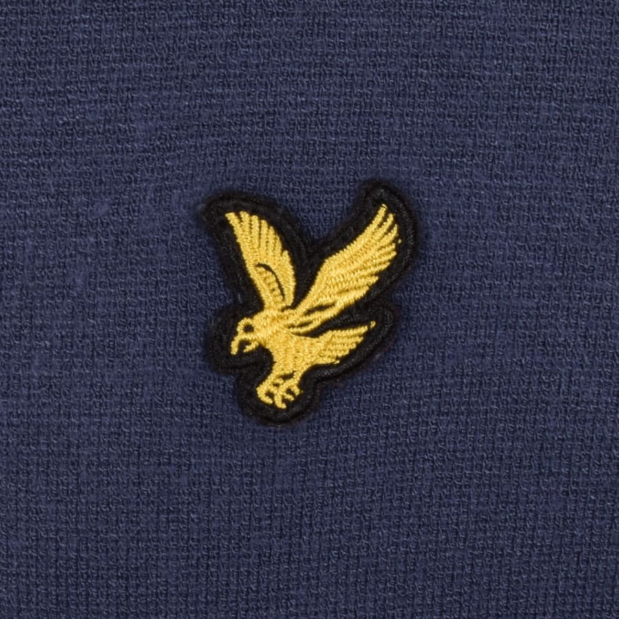 Image number 3 for Lyle And Scott Tipped Full Zip Sweatshirt Navy