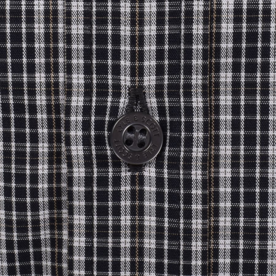 Image number 5 for Lyle And Scott Grid Check Shirt Navy