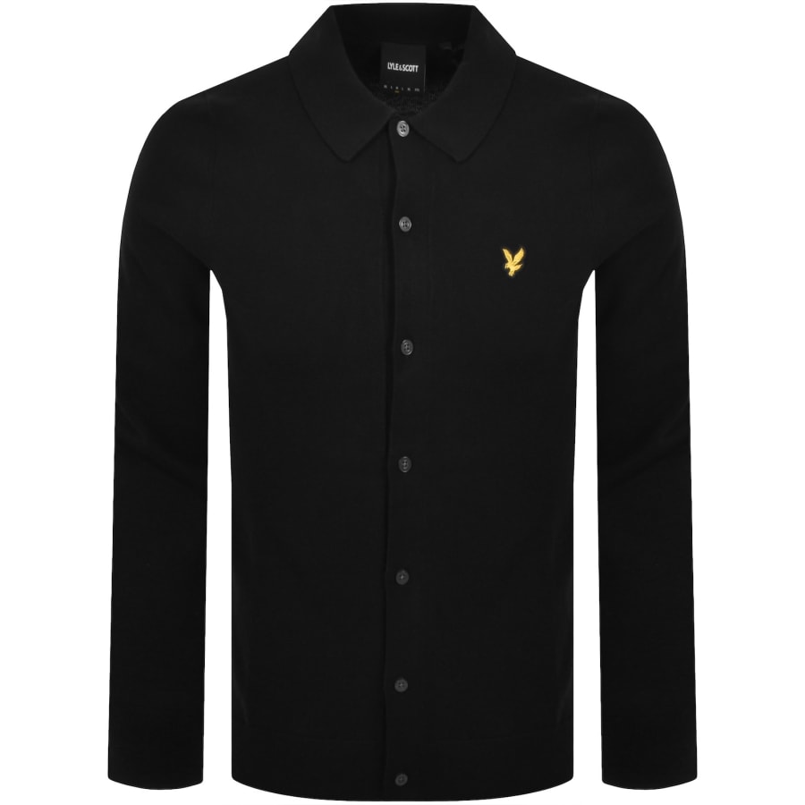 Image number 1 for Lyle And Scott Knitted Shirt Black
