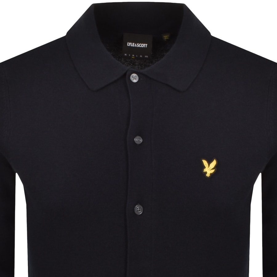 Image number 2 for Lyle And Scott Knitted Shirt Navy