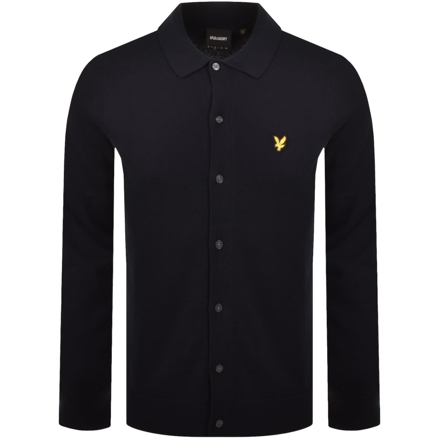 Image number 1 for Lyle And Scott Knitted Shirt Navy