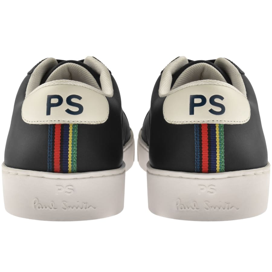 Image number 2 for Paul Smith Beech Leather Trainers Black