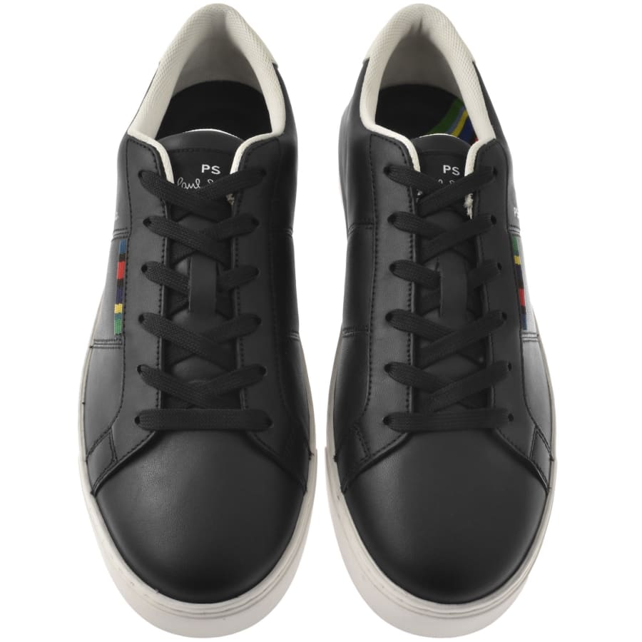 Image number 3 for Paul Smith Beech Leather Trainers Black