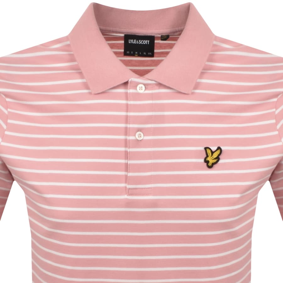 Image number 2 for Lyle And Scott Breton Polo T Shirt Pink