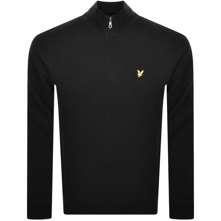 Image number 1 for Lyle And Scott Quarter Zip Sweatshirt Black