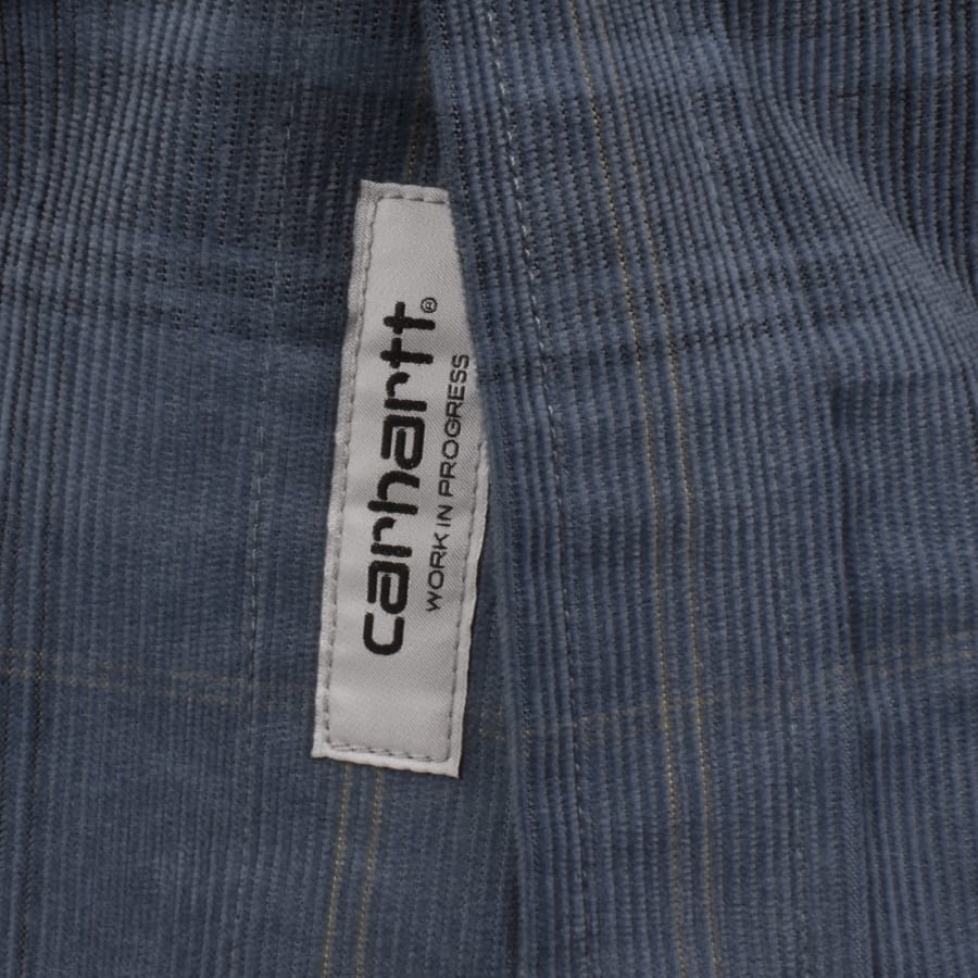 Image number 5 for Carhartt WIP Wilber Shirt Velvet Blue
