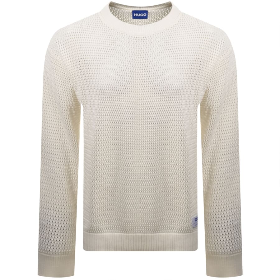 Image number 1 for HUGO Blue Sanjou Jumper Cream