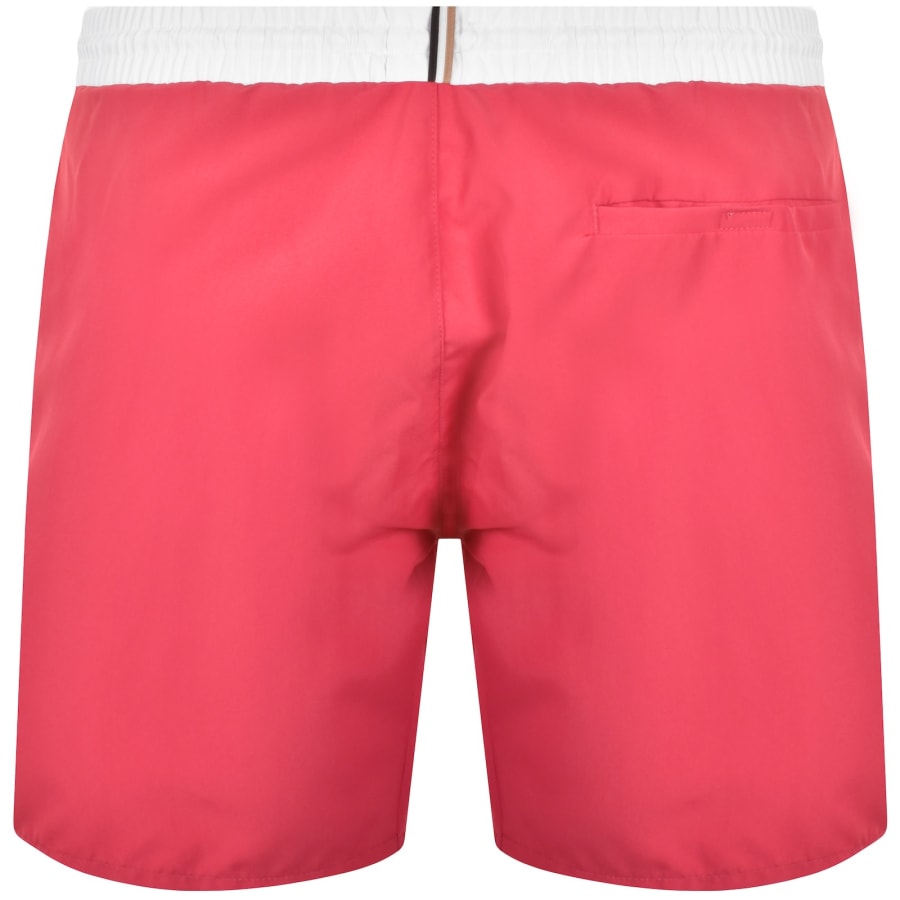 Image number 3 for BOSS Starfish Swim Shorts Dark Red