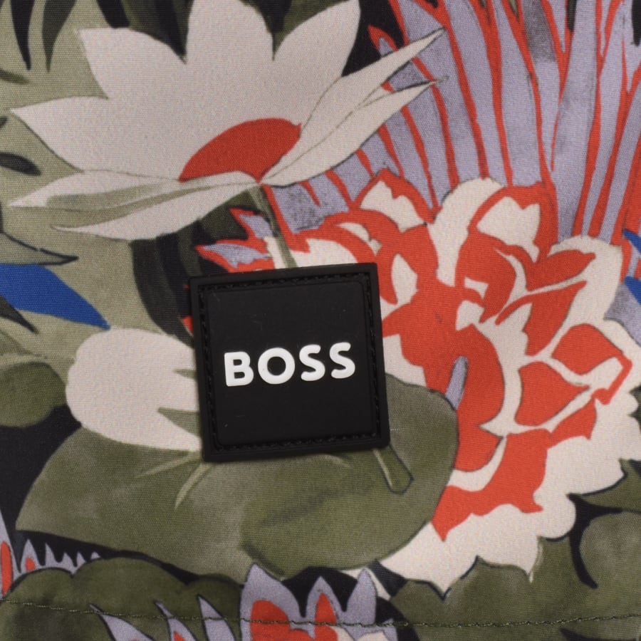 Image number 3 for BOSS Piranha Swim Shorts Green