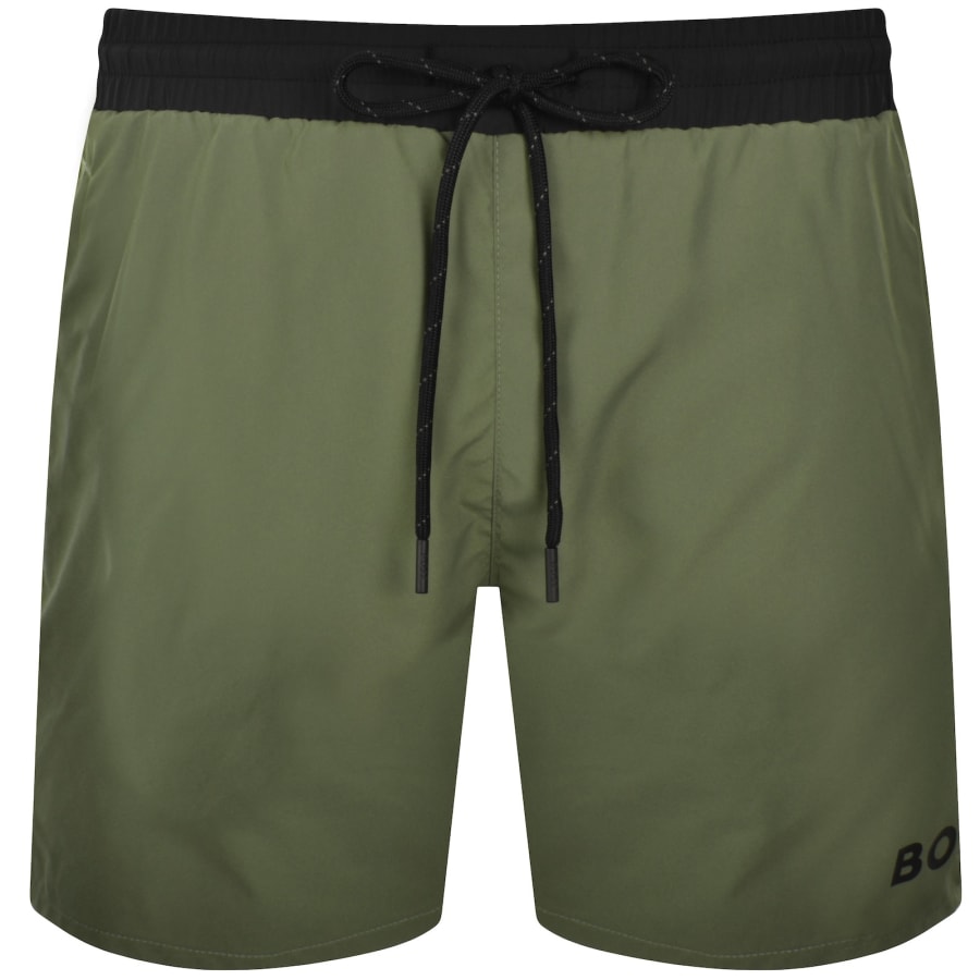 Image number 2 for BOSS Starfish Swim Shorts Green