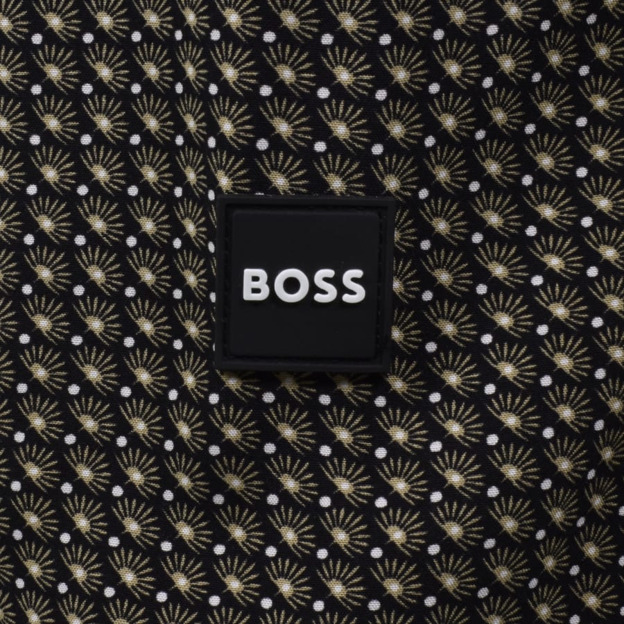 Image number 3 for BOSS Short Sleeve Beach Shirt Black