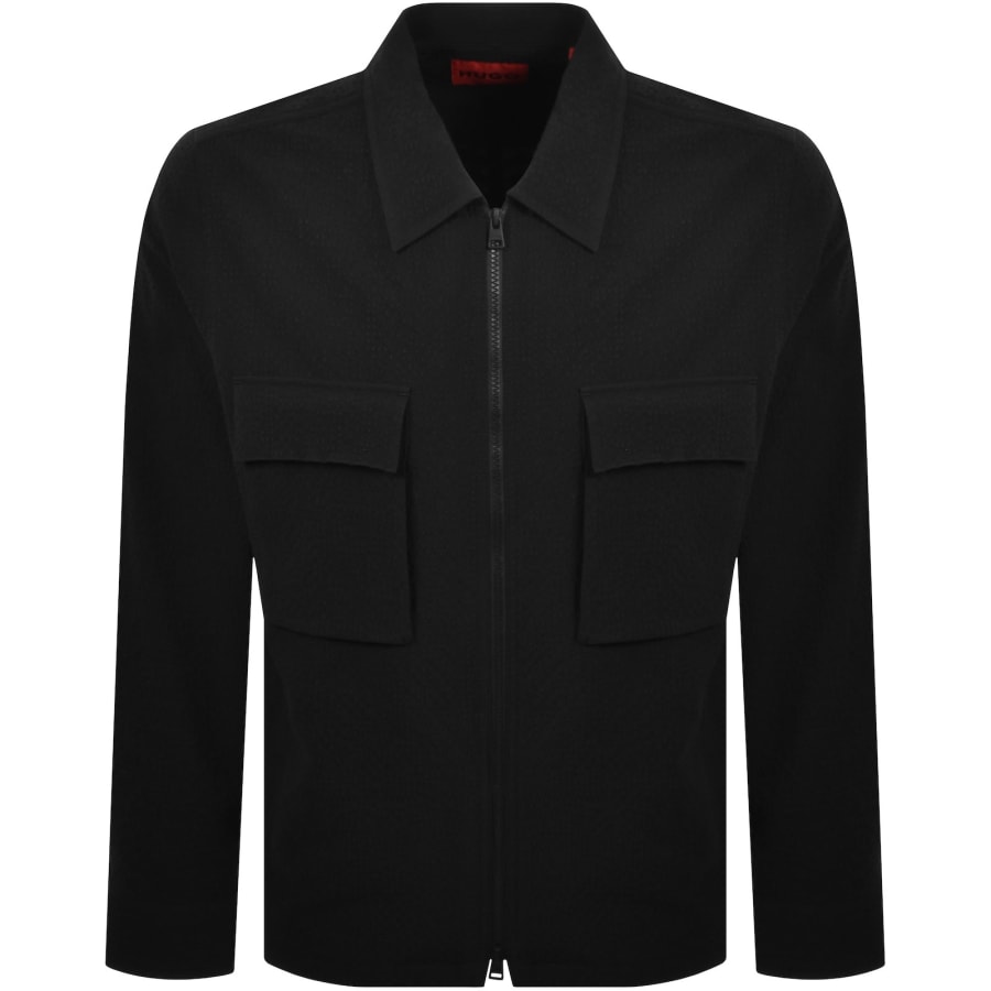 Image number 1 for HUGO Eselio Overshirt Black