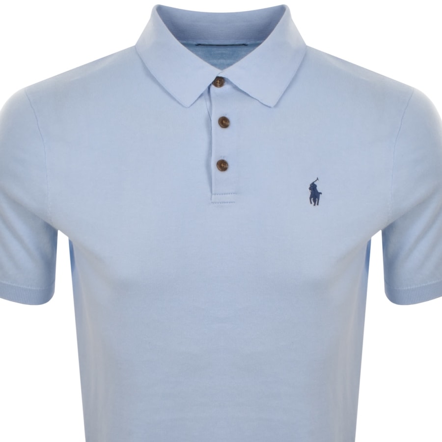 Image number 2 for Ralph Lauren Knit Polo T Shirt Blue