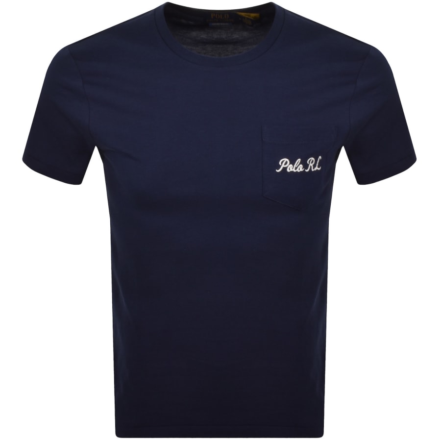 Image number 2 for Ralph Lauren Society Bear T Shirt Navy