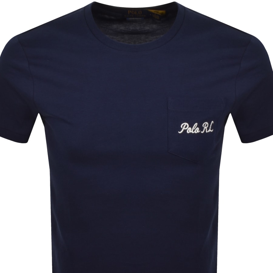 Image number 3 for Ralph Lauren Society Bear T Shirt Navy