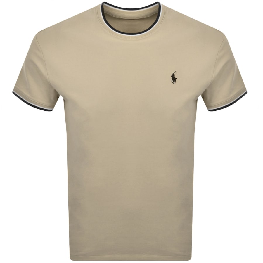 Image number 1 for Ralph Lauren Classic Fit T Shirt Beige