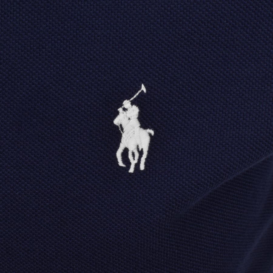 Image number 3 for Ralph Lauren Custom Slim Polo T Shirt Navy