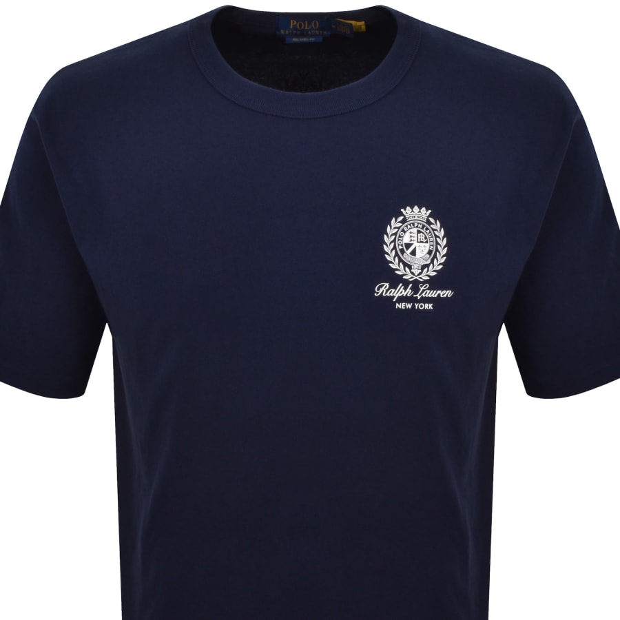 Image number 3 for Ralph Lauren Relaxed Fit T Shirt Navy