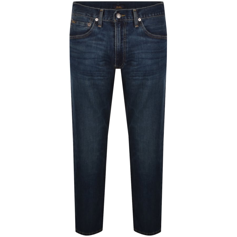 Image number 2 for Ralph Lauren Parkside Tapered Fit Mid Blue Jeans