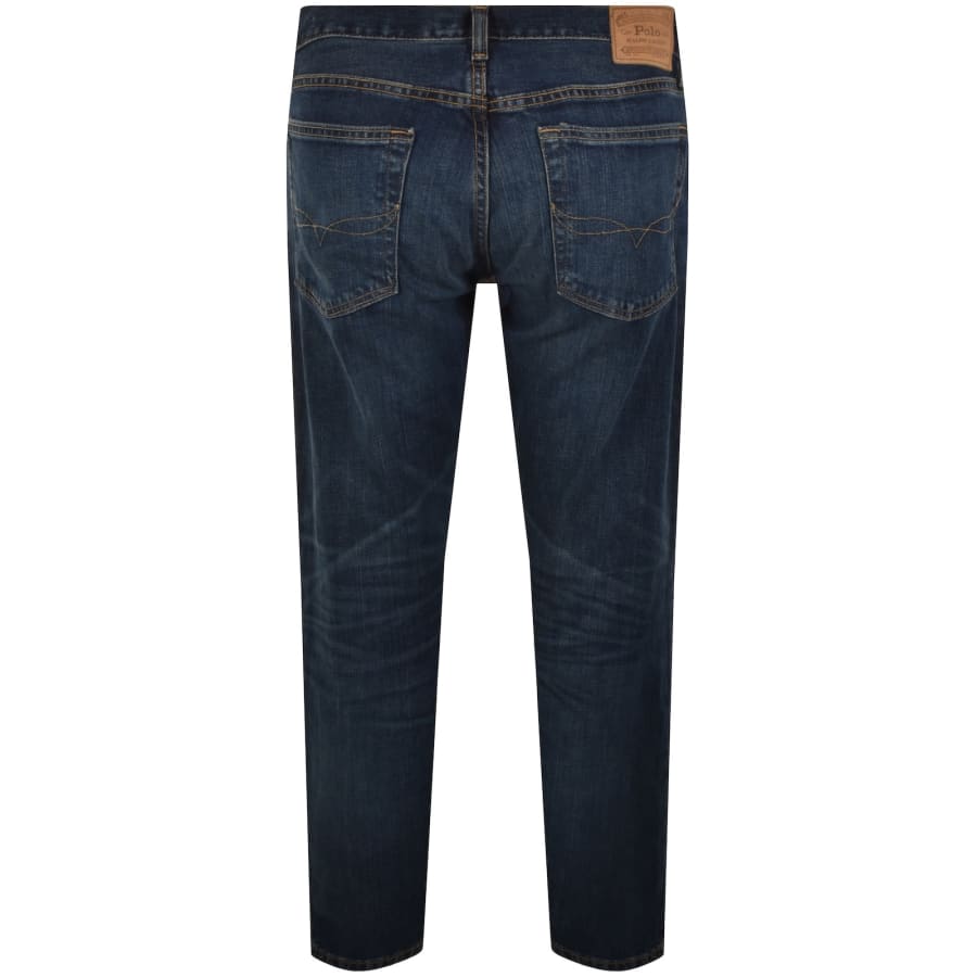 Image number 3 for Ralph Lauren Parkside Tapered Fit Mid Blue Jeans