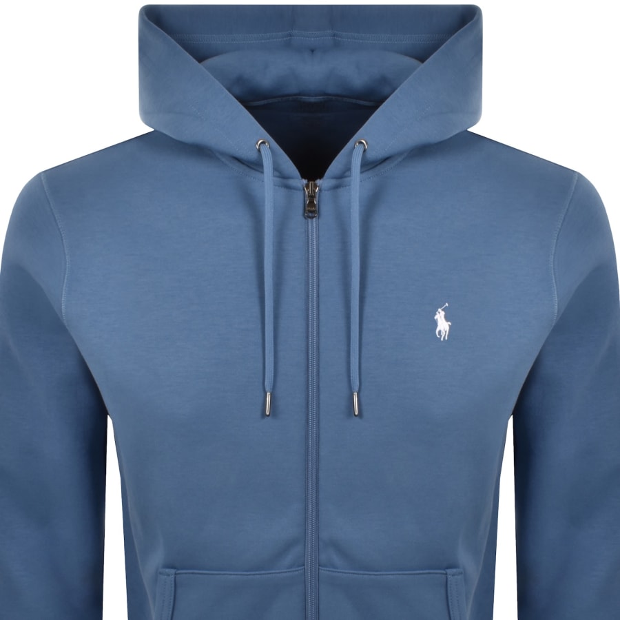 Image number 2 for Ralph Lauren Full Zip Hoodie Delta Blue