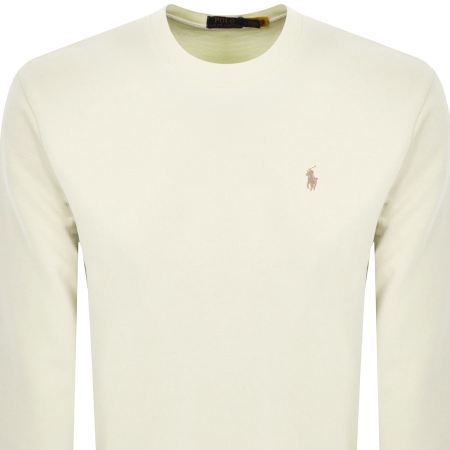 Image number 2 for Ralph Lauren Long Sleeve Sweatshirt Cream