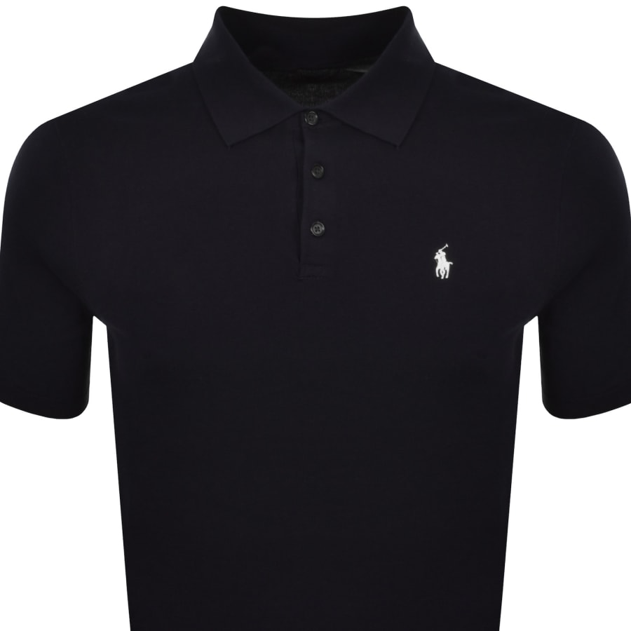 Image number 2 for Ralph Lauren Knit Polo T Shirt Navy Blue