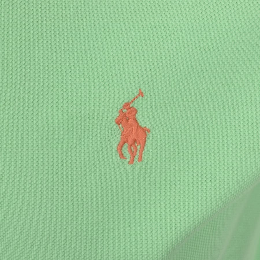 Image number 3 for Ralph Lauren Custom Slim Polo T Shirt Green