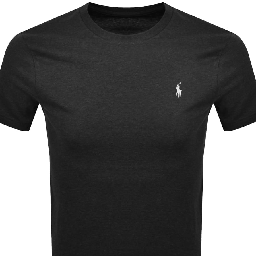 Image number 2 for Ralph Lauren Crew Neck Slim Fit T Shirt Black