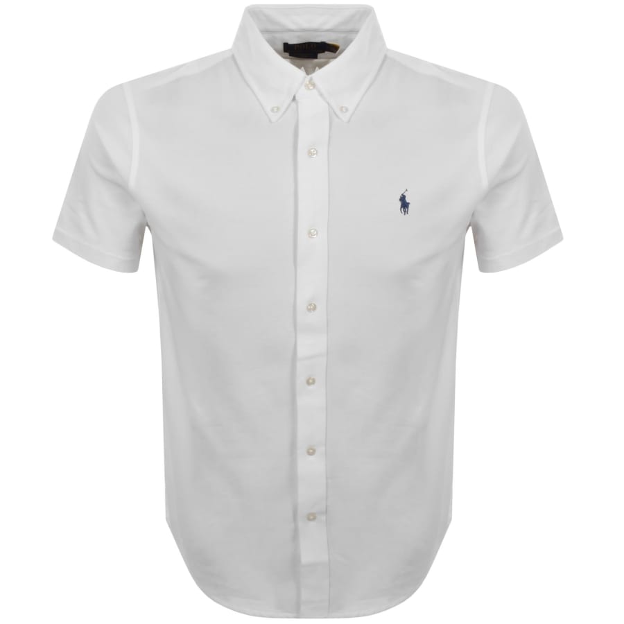 Image number 1 for Ralph Lauren Featherweight Mesh Shirt White