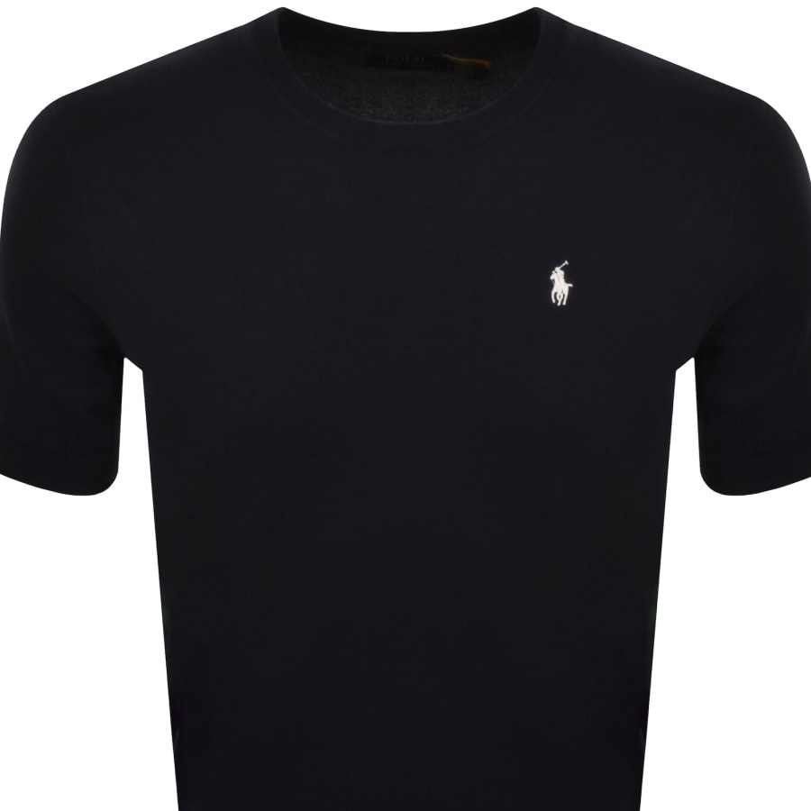 Image number 2 for Ralph Lauren Short Sleeve Knit Jumper Navy