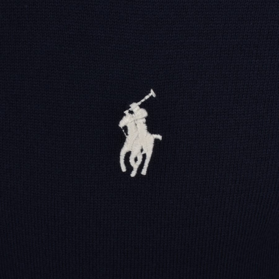Image number 3 for Ralph Lauren Short Sleeve Knit Jumper Navy