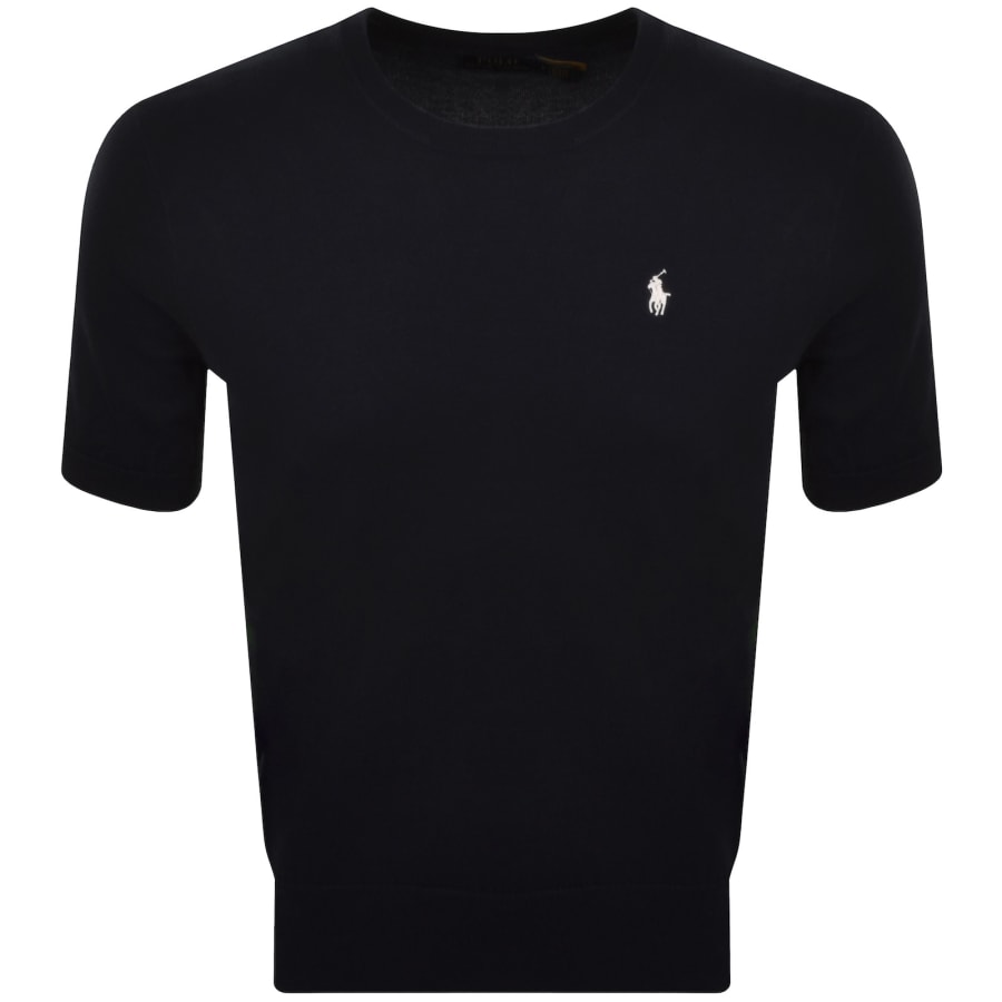 Image number 1 for Ralph Lauren Short Sleeve Knit Jumper Navy