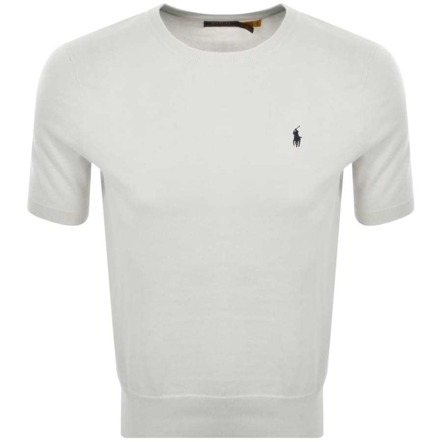 Image number 1 for Ralph Lauren Short Sleeve Knit Jumper White